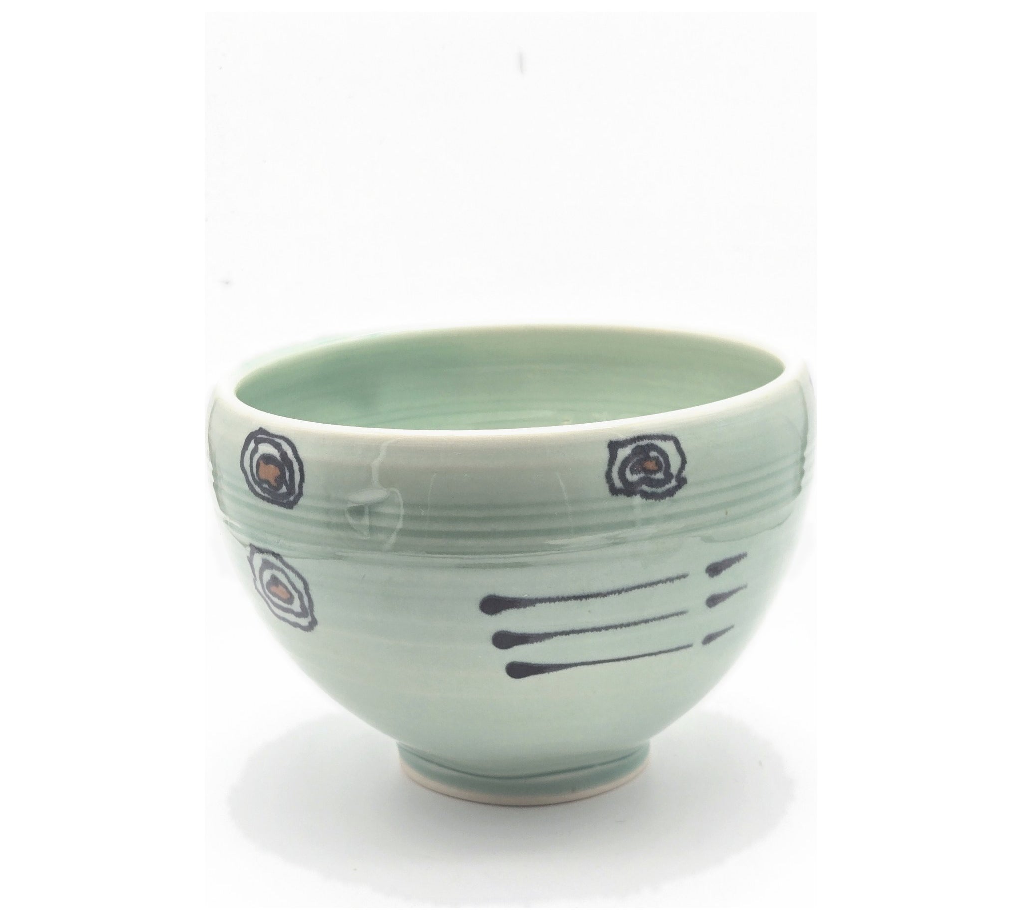 Green Vessel - Circle Base by Sandi Dunkelman Pottery