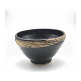 Large Bowl - Black & Beige Collection (80) by Sandi Dunkelman Pottery