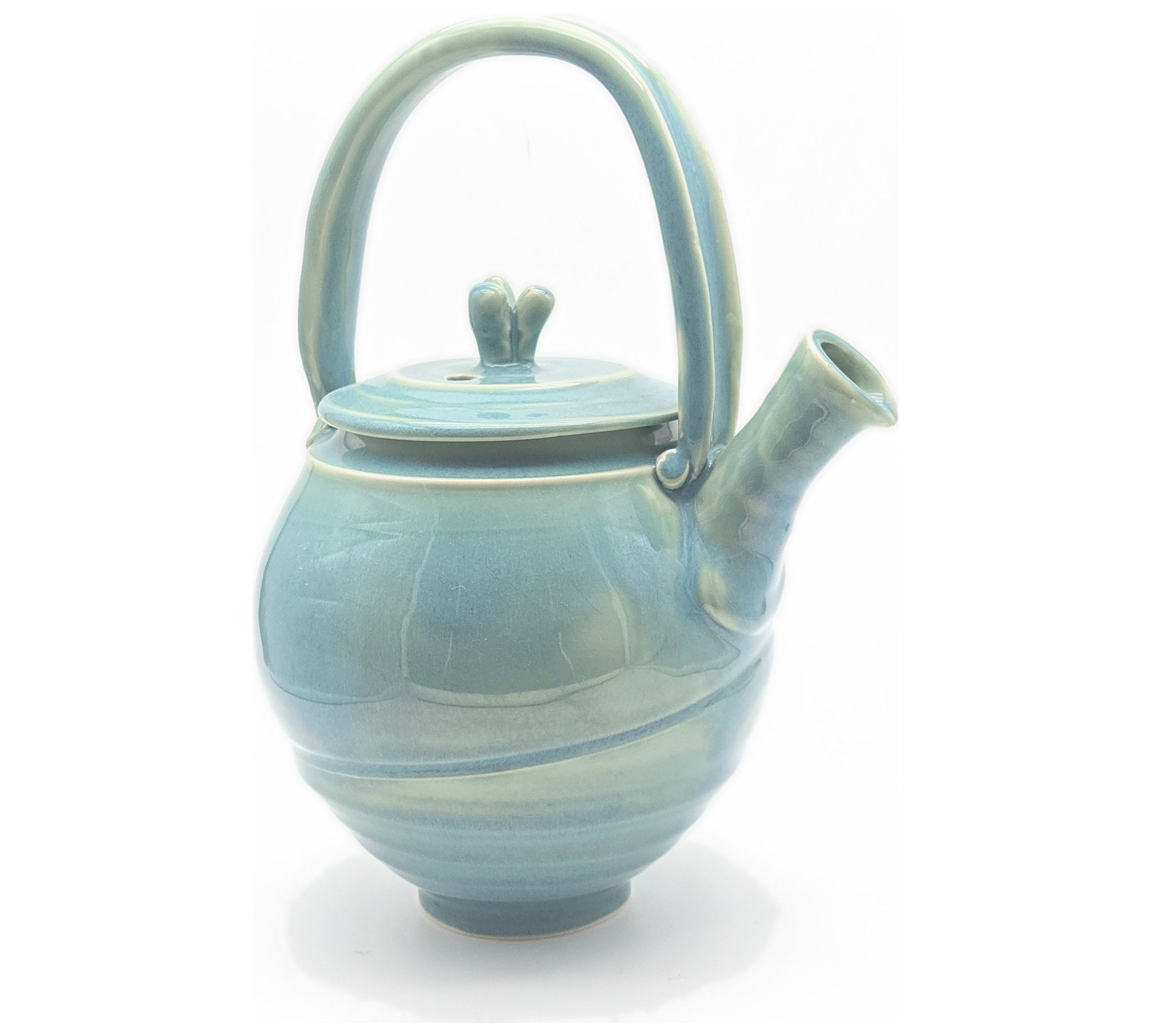 Teapot - Green Collection by Sandi Dunkelman Pottery