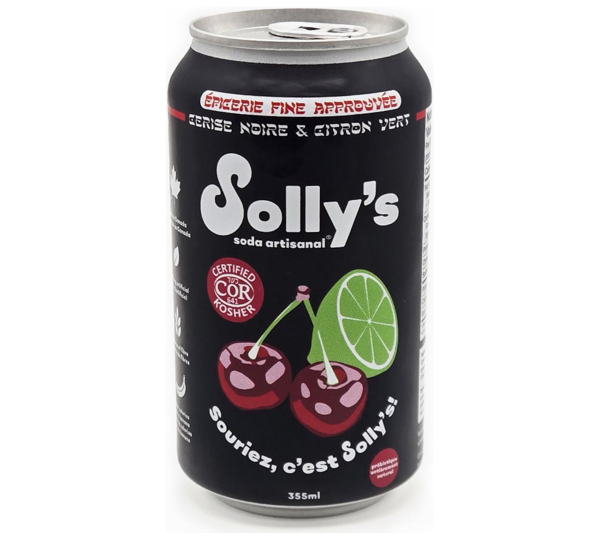 Black Cherry Lime by Solly's Craft Soda