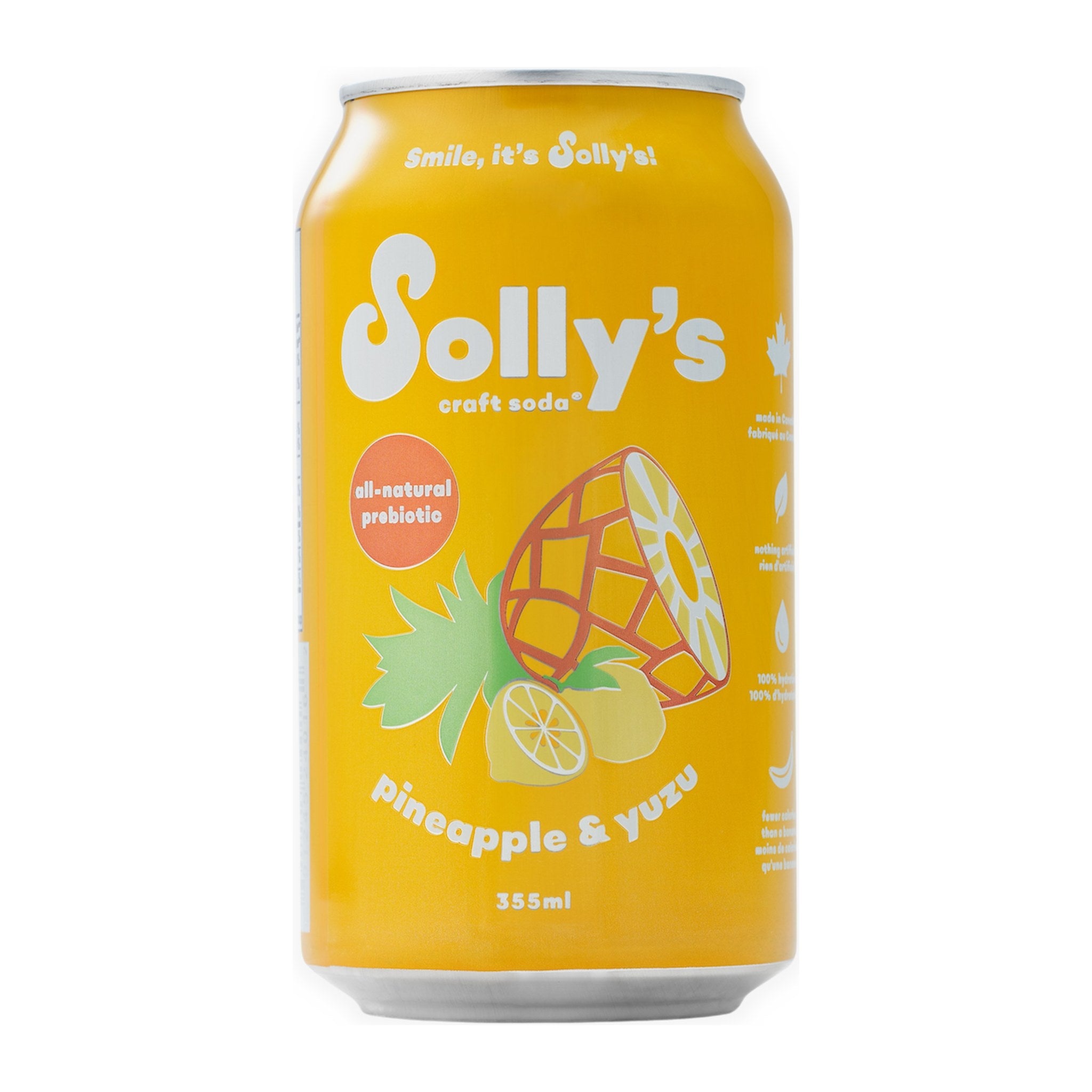 Pineapple Yuzu by Solly's Craft Soda
