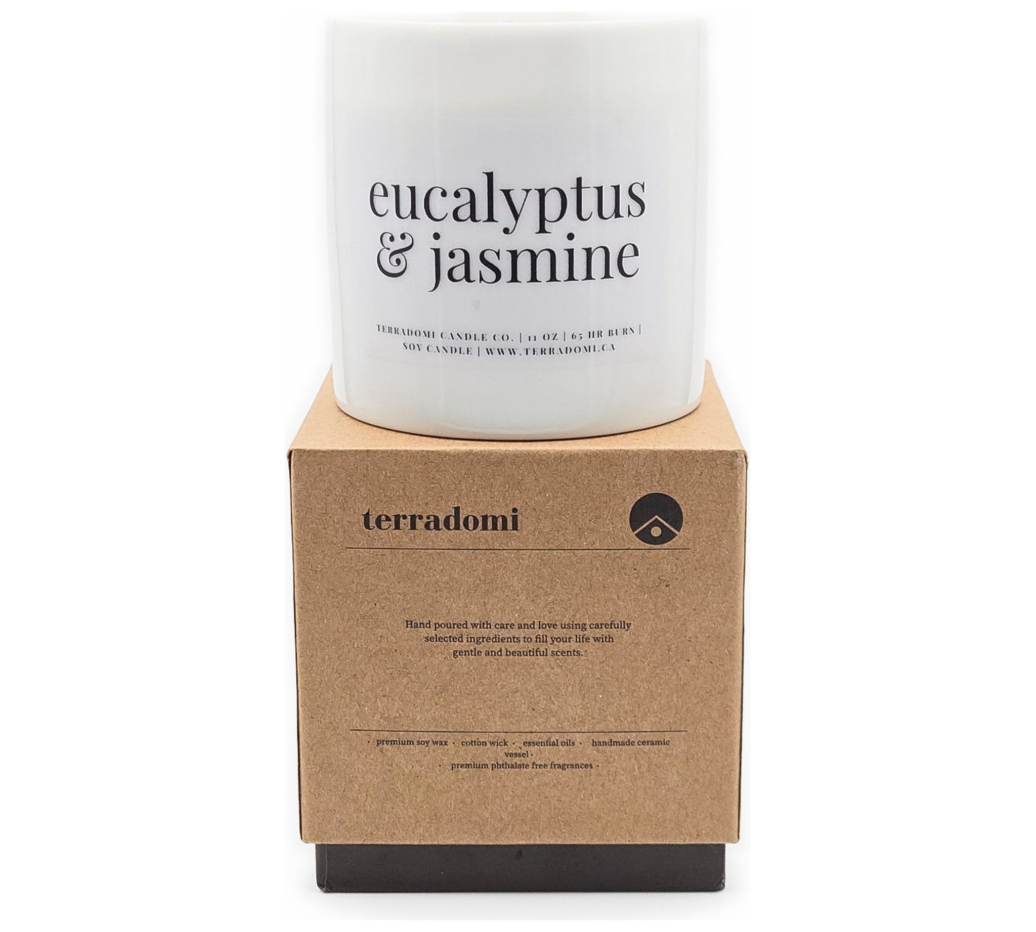 Eucalyptus + Jasmine Candle by Terradomi
