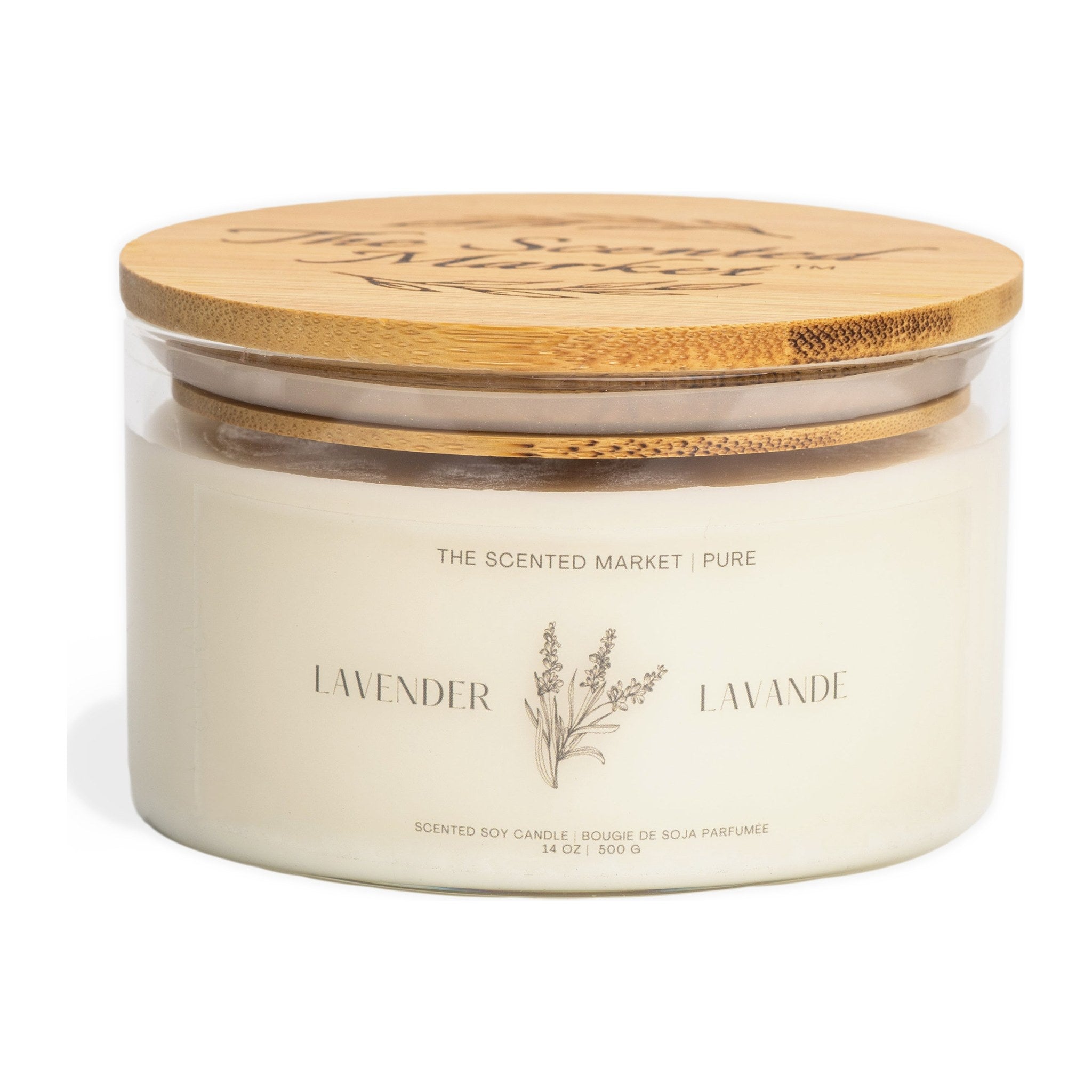 Pure LAVENDER Soy Wax Candle by The Scented Market