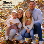 Fall Photo Shoot with Greg Poole Photography poster: family in autumn leaves