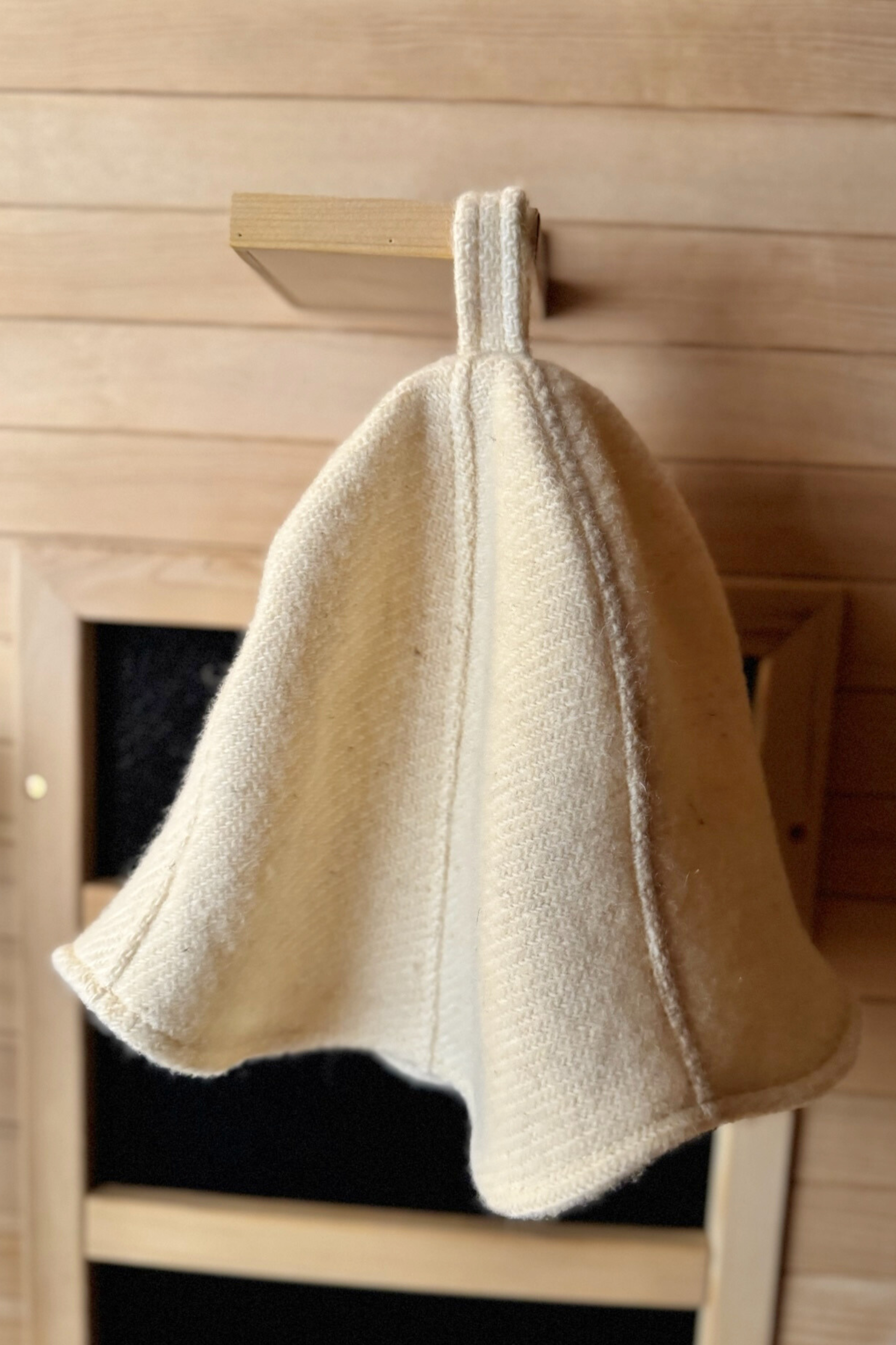Pure Canadian Woven Wool Sauna Hat