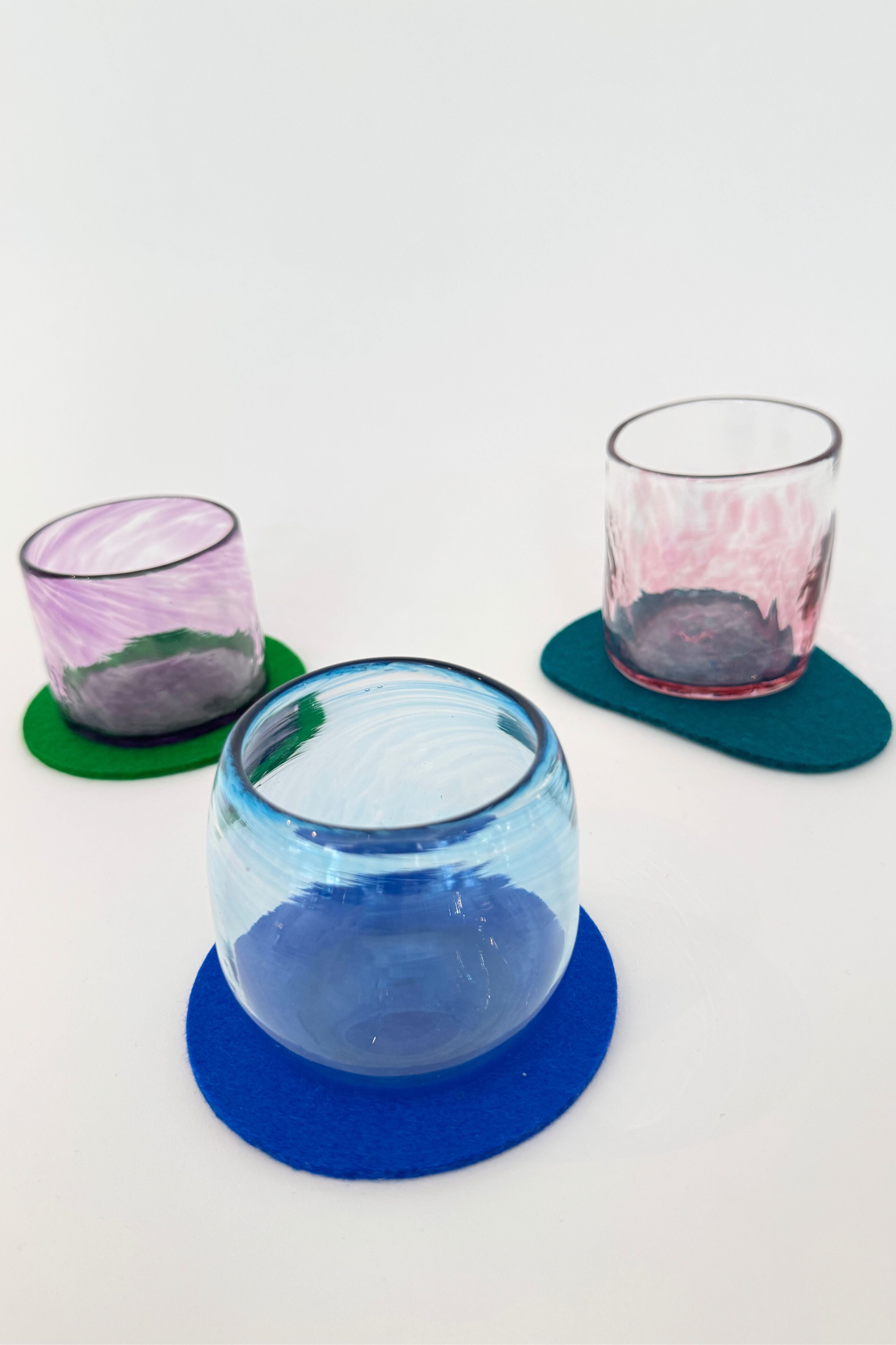 Pebble Wool Coasters (Set of 4)