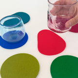 Pebble Wool Coasters (Set of 4)