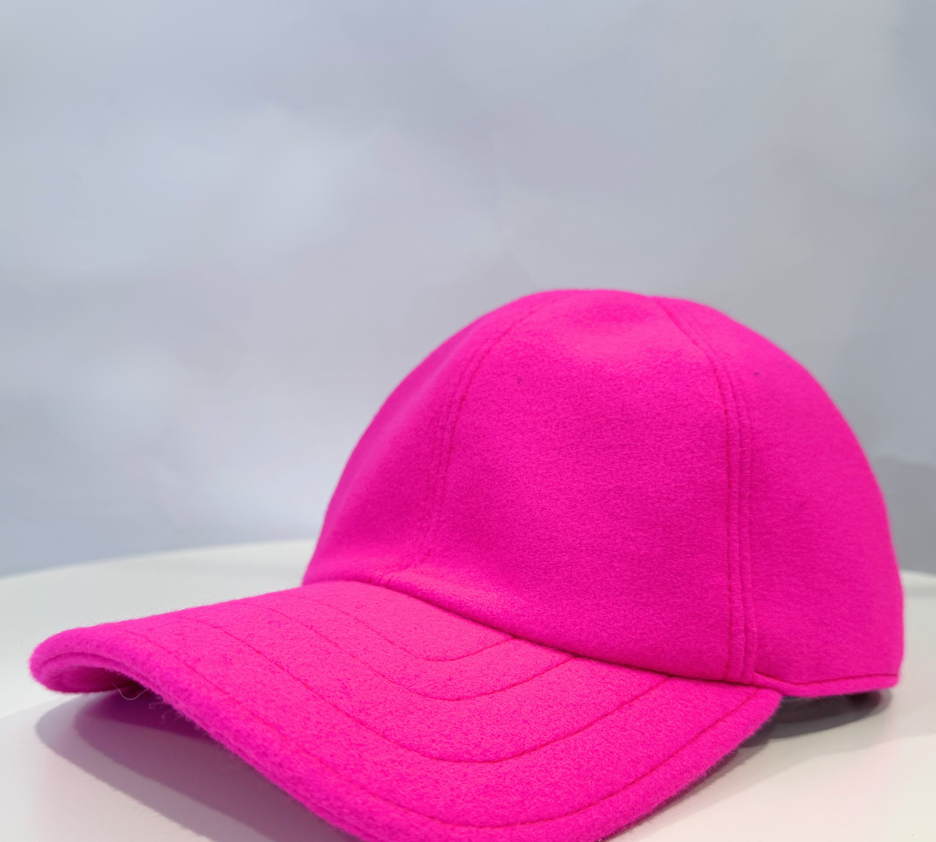 Wool Ball Cap - Power Pink