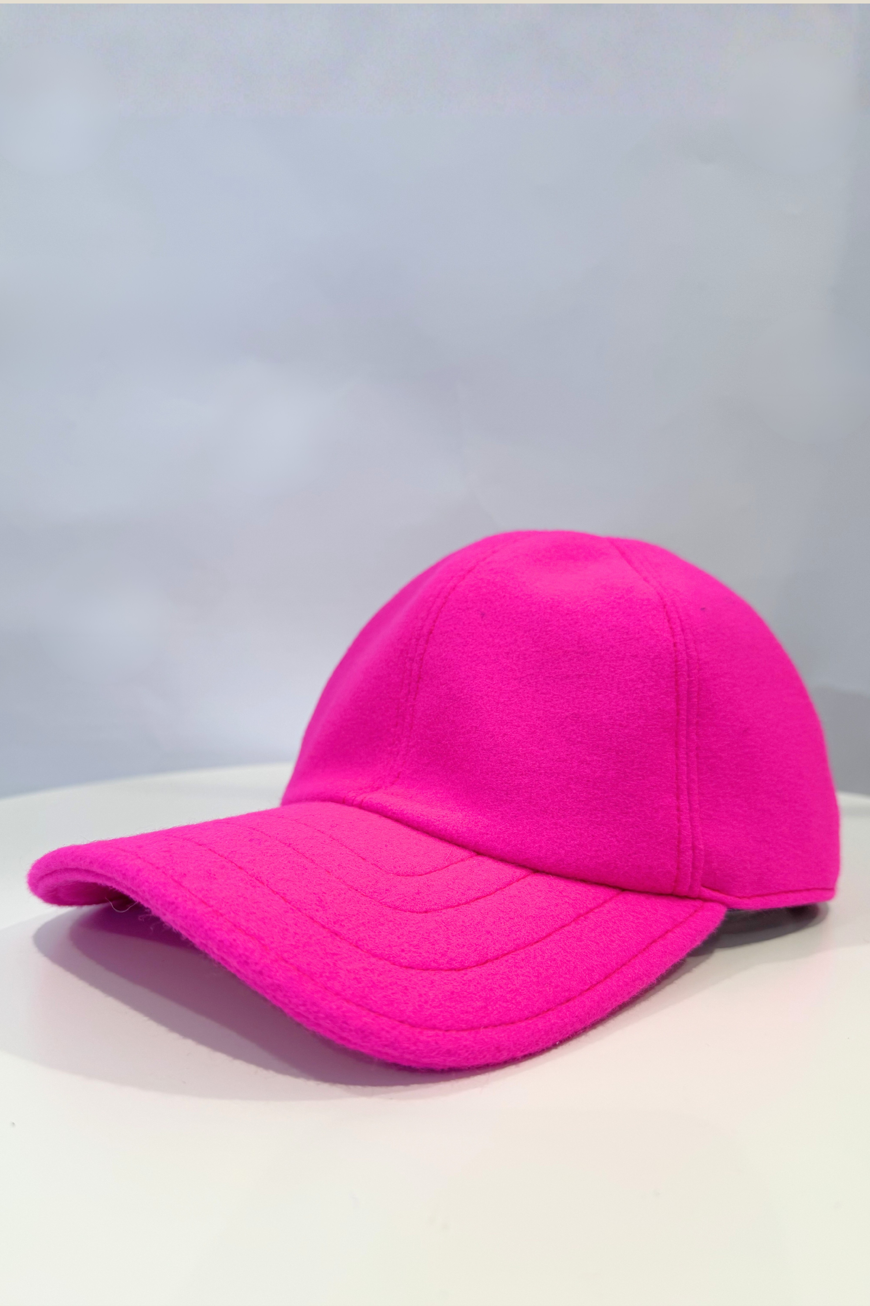 Wool Ball Cap - Power Pink