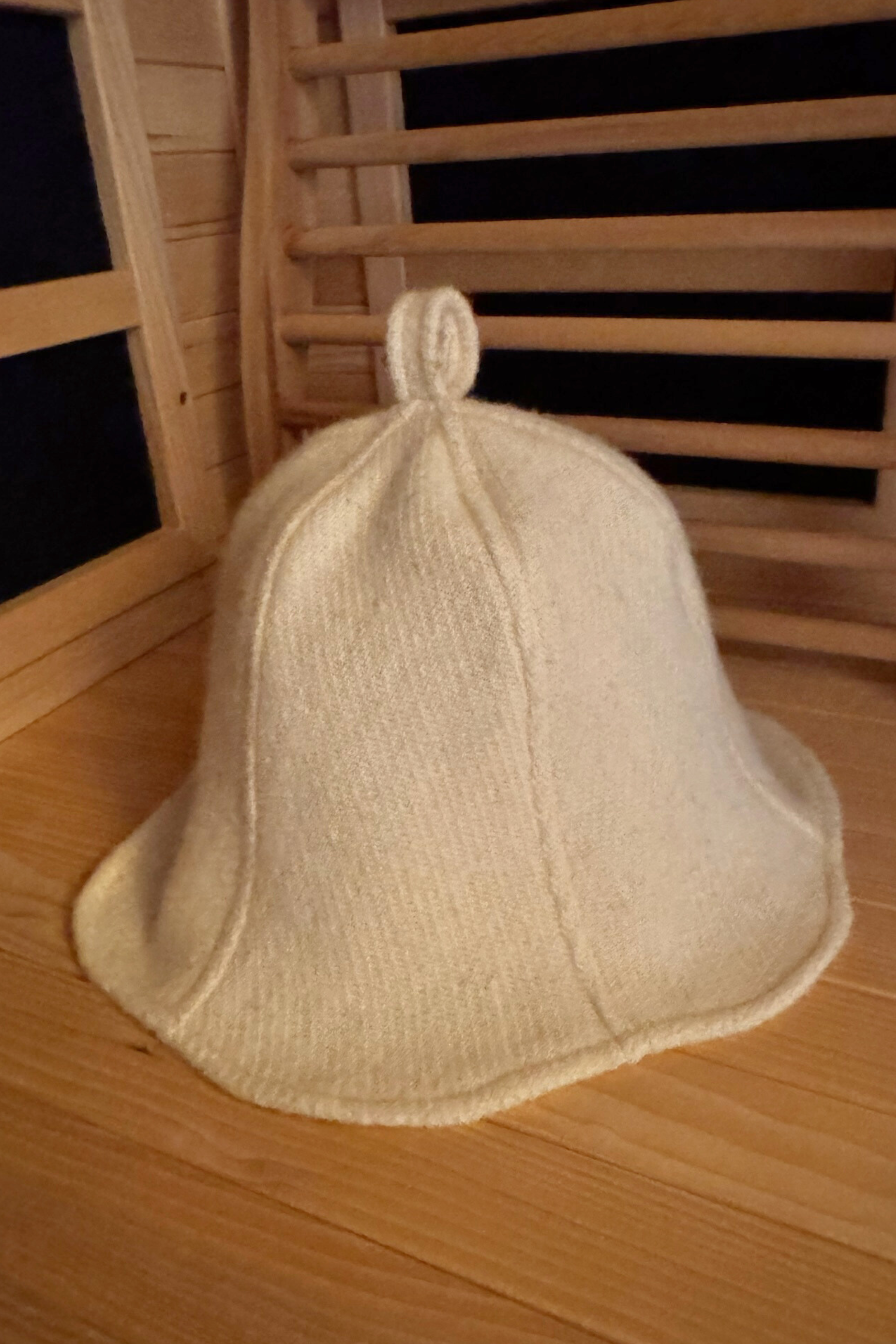 Pure Canadian Woven Wool Sauna Hat