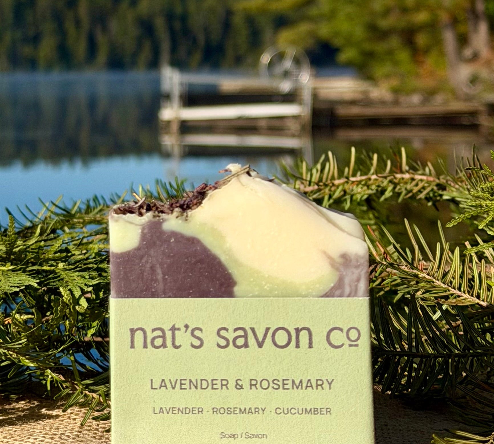 Nat’s Savon Co Lavender & Rosemary bar soap