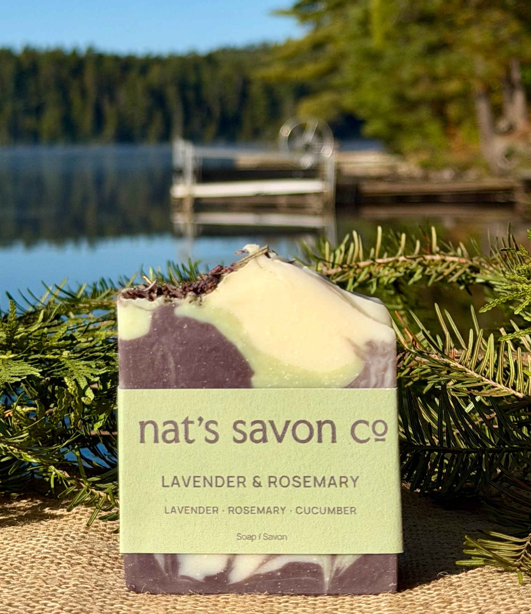 Nat’s Savon Co Lavender & Rosemary bar soap