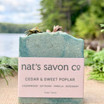Nat’s Savon Co Cedar & Sweet Poplar bar soap