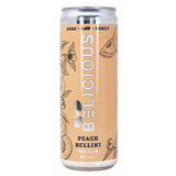 Belicious Peach Bellini sparkling honey beverage, 355 mL can