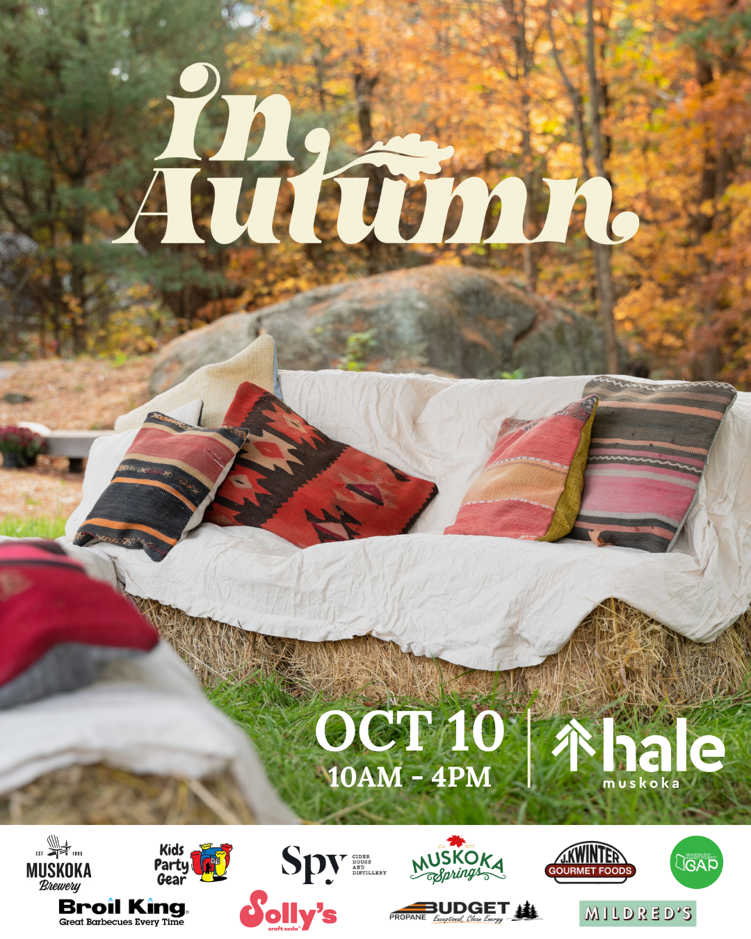 In Autumn festival poster: October 10, 10am to 4pm, at Hale Muskoka