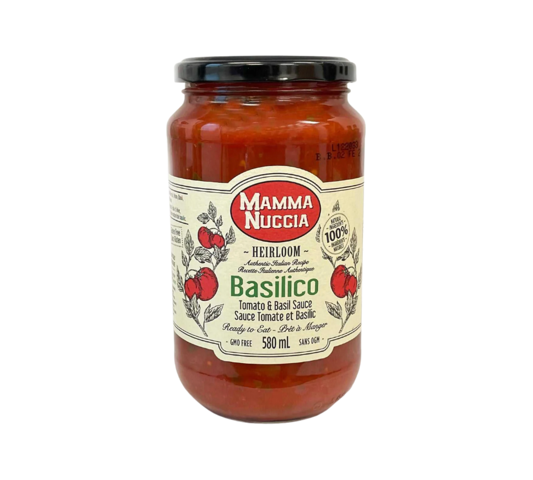 Mamma Nuccia Tomato-Basil Sauce (580 mL)