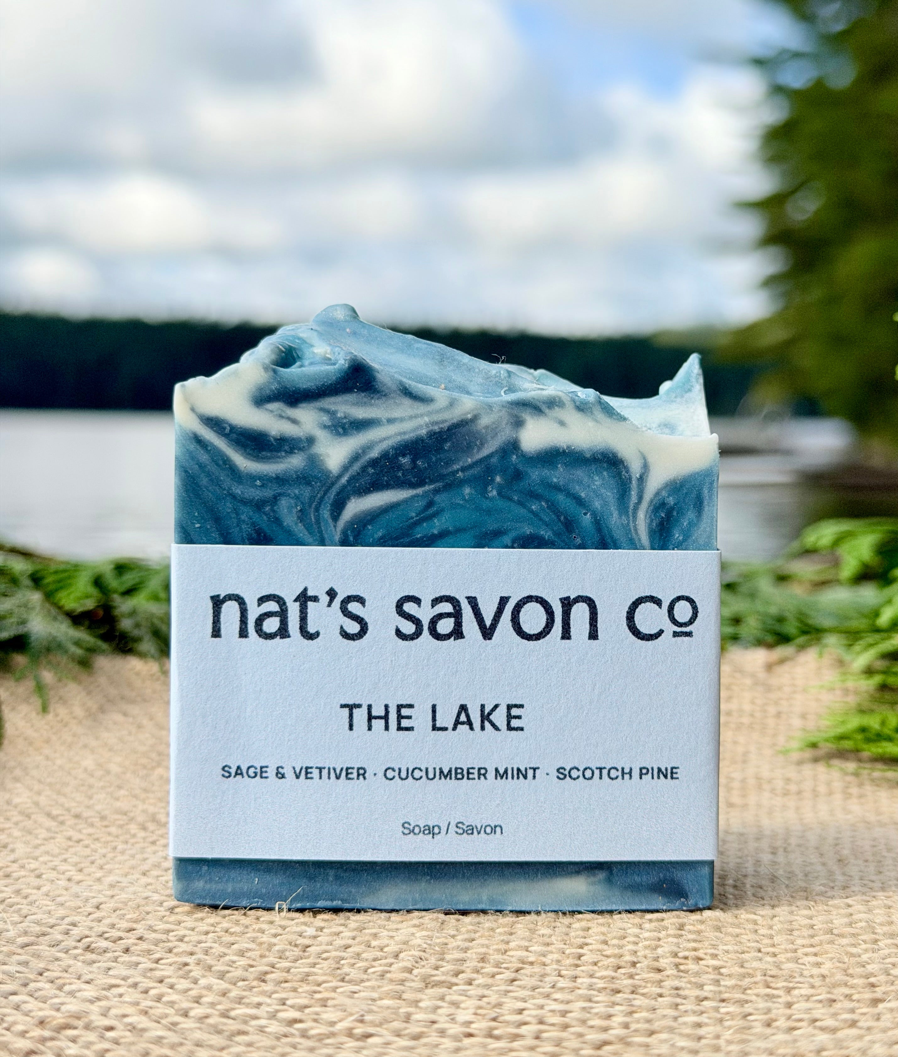 Nat’s Savon Co The Lake bar soap