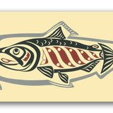 Herring People – Salmon (Iinang Xaadee – Tsiin) – April White Print