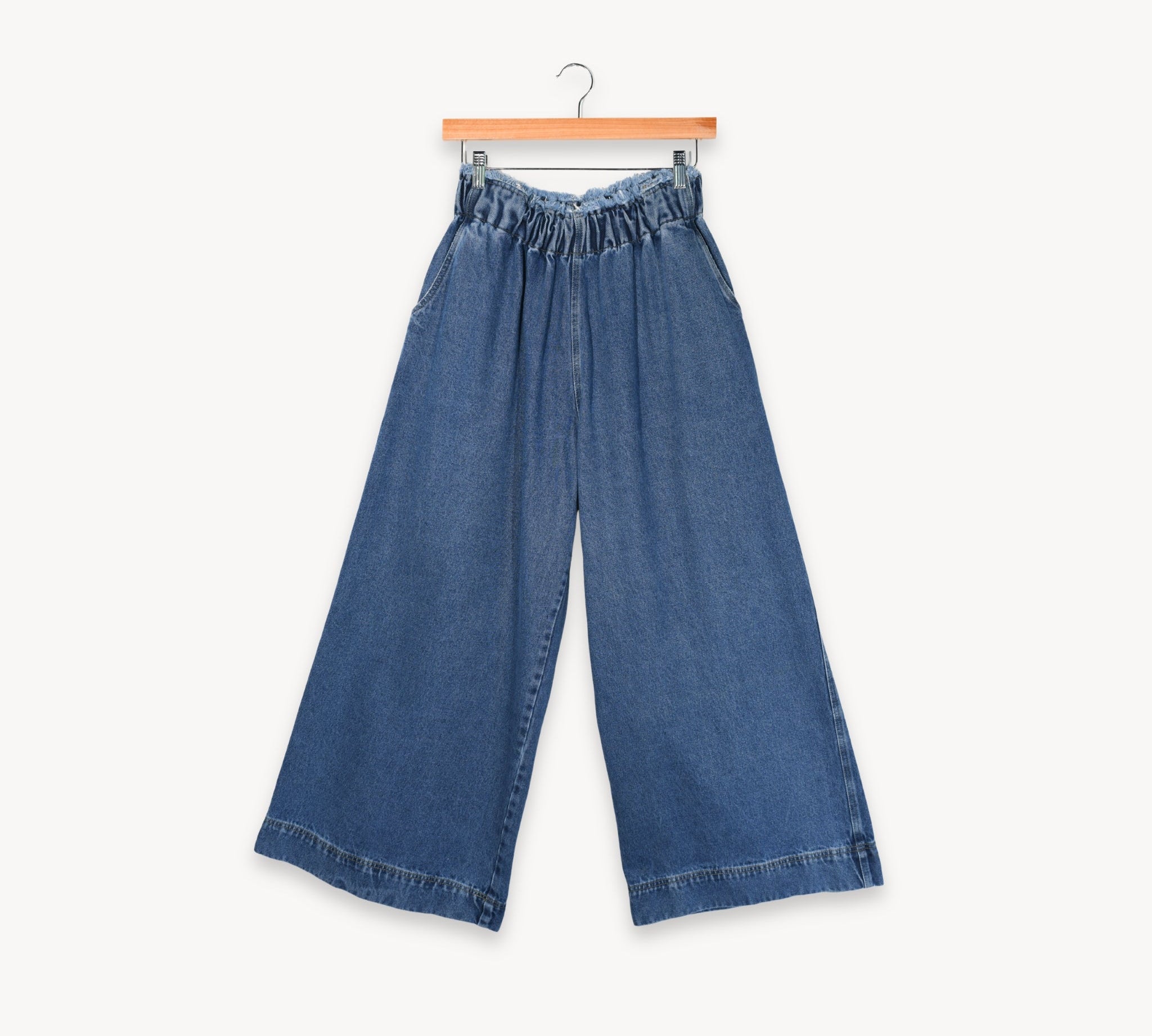 Denim Palazzo Pants