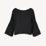 Loft Cotton Crop Bell Sleeve Top