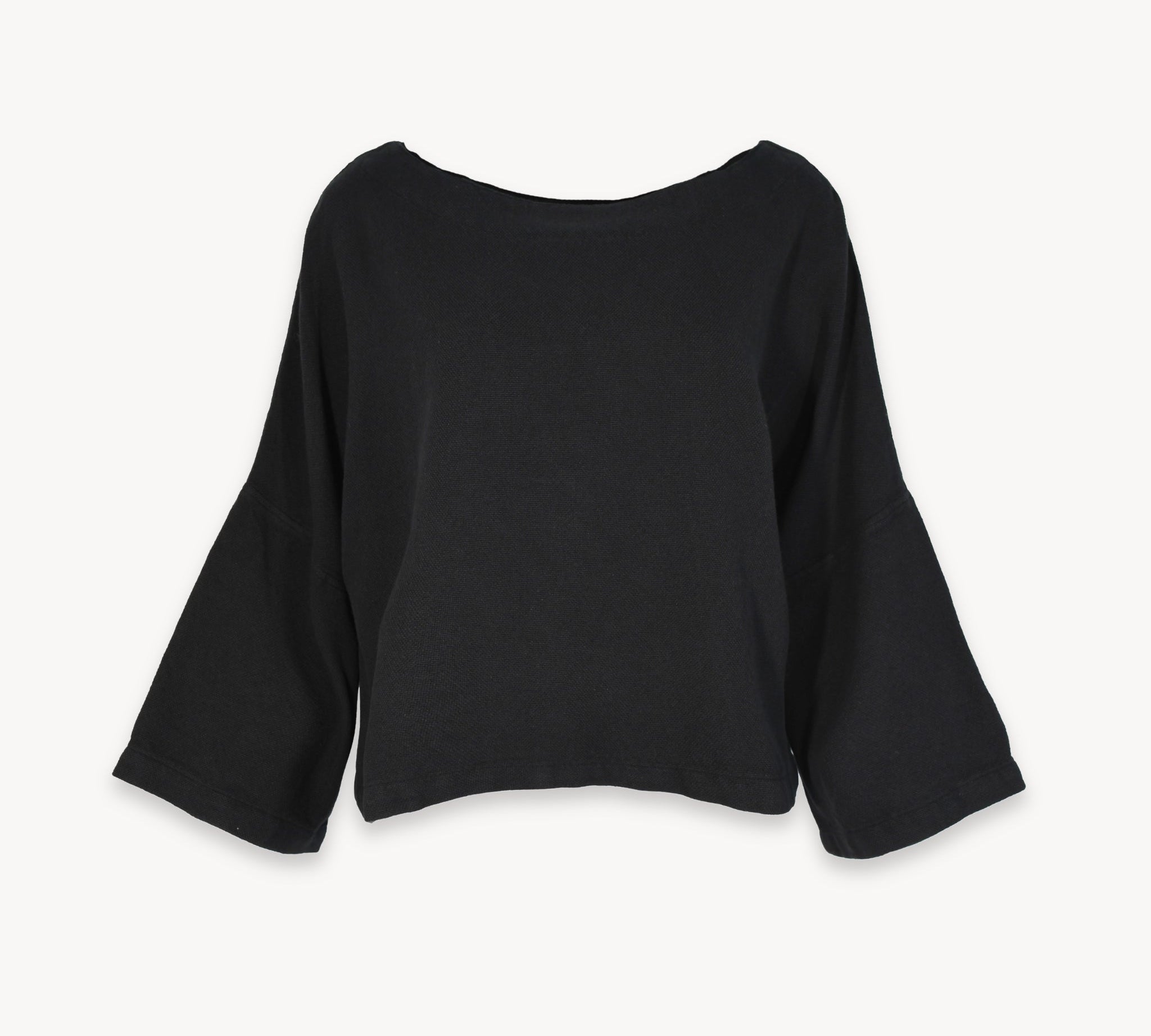 Loft Cotton Crop Bell Sleeve Top