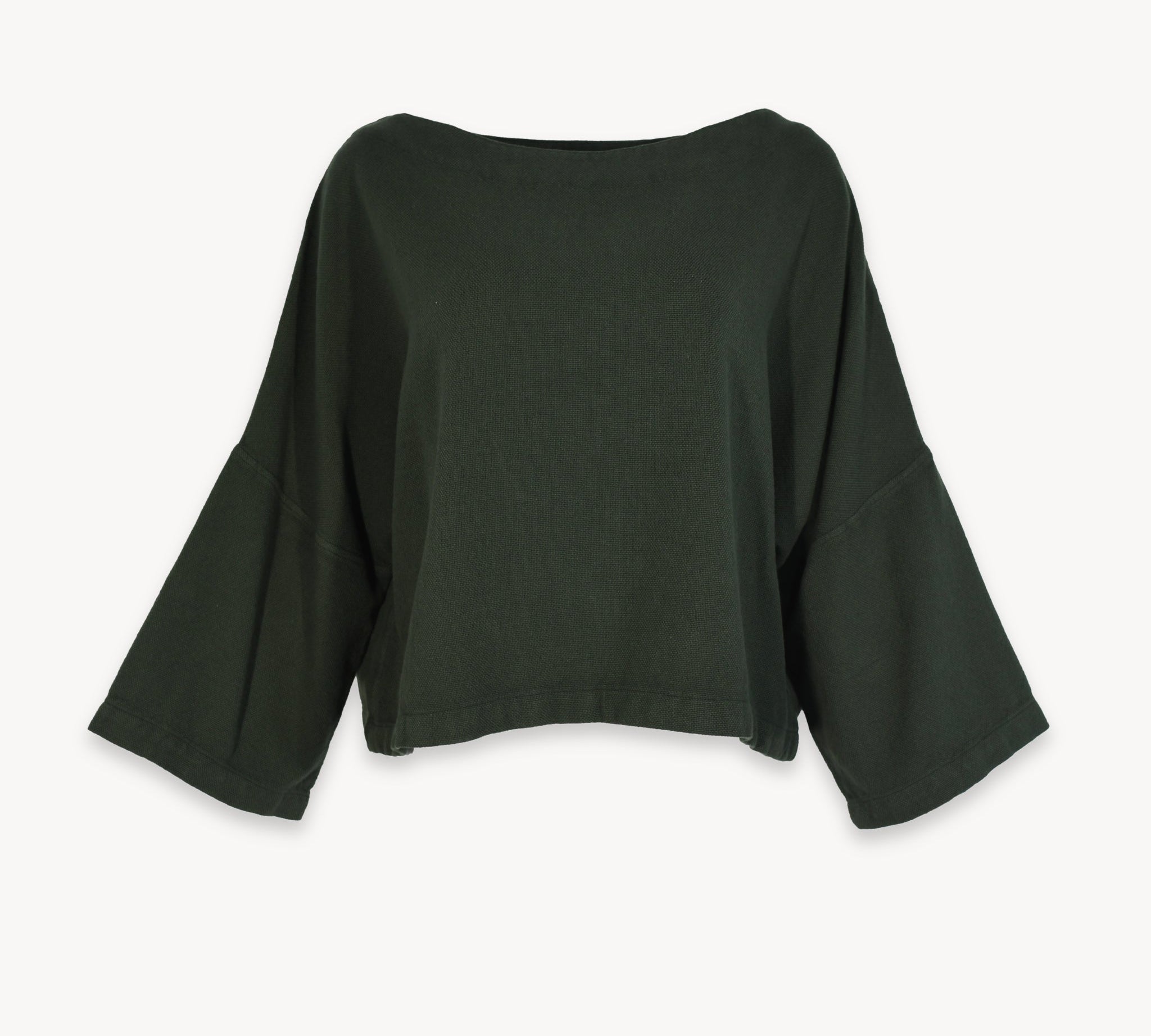 Loft Cotton Crop Bell Sleeve Top