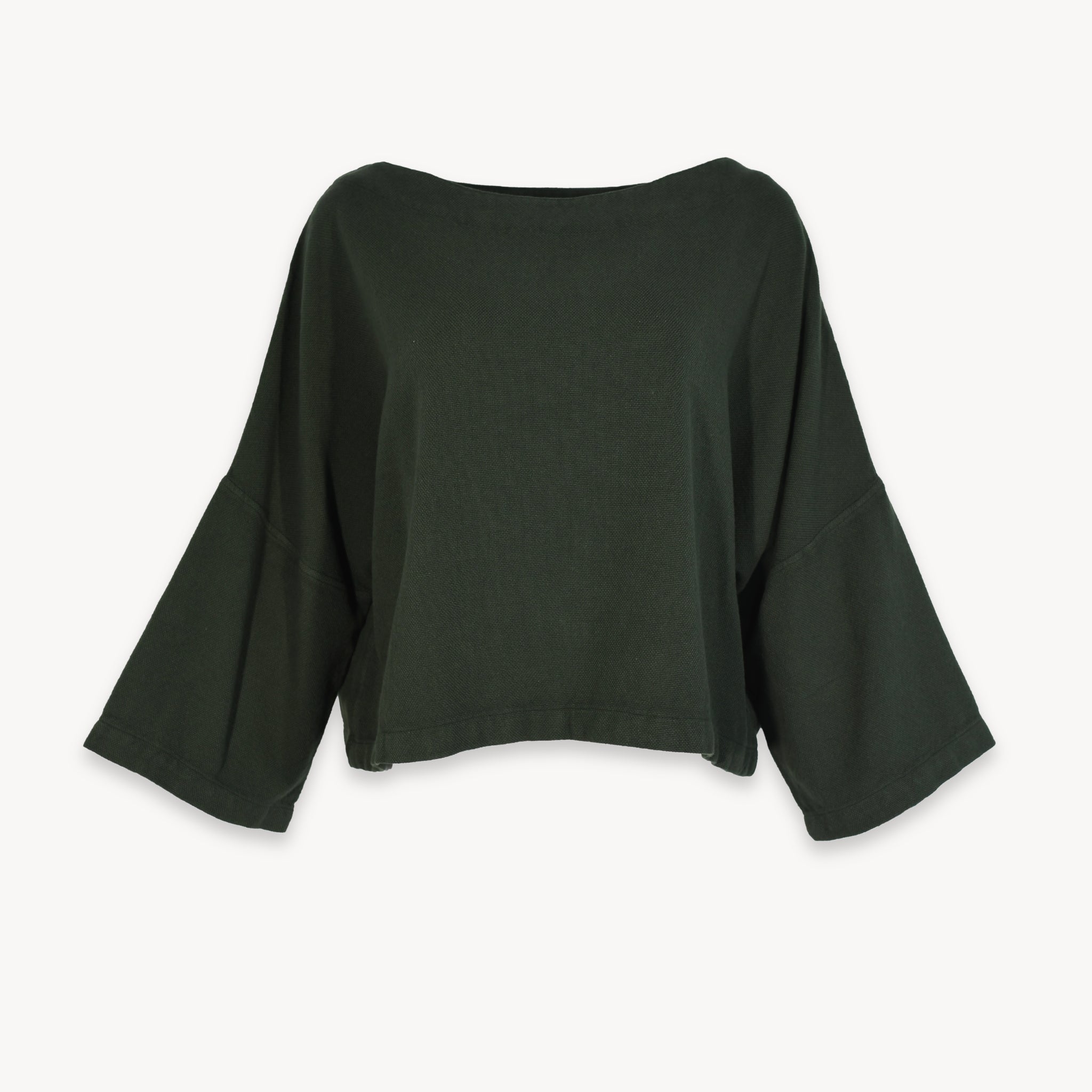 Loft Cotton Crop Bell Sleeve Top
