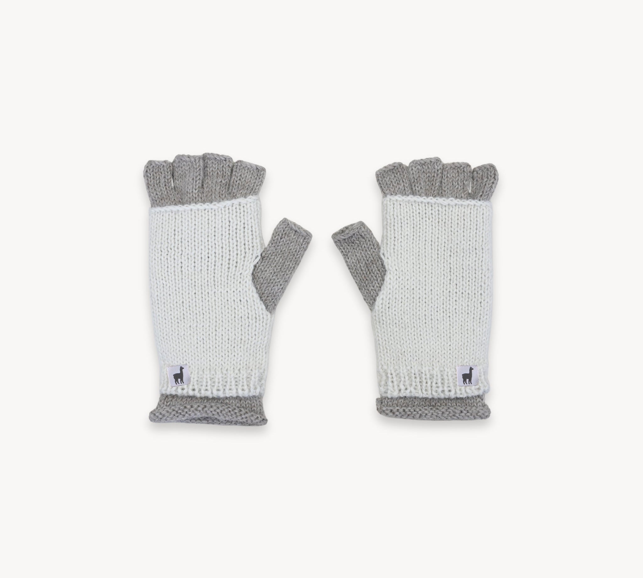 Alpaca Double Layered Fingerless Gloves
