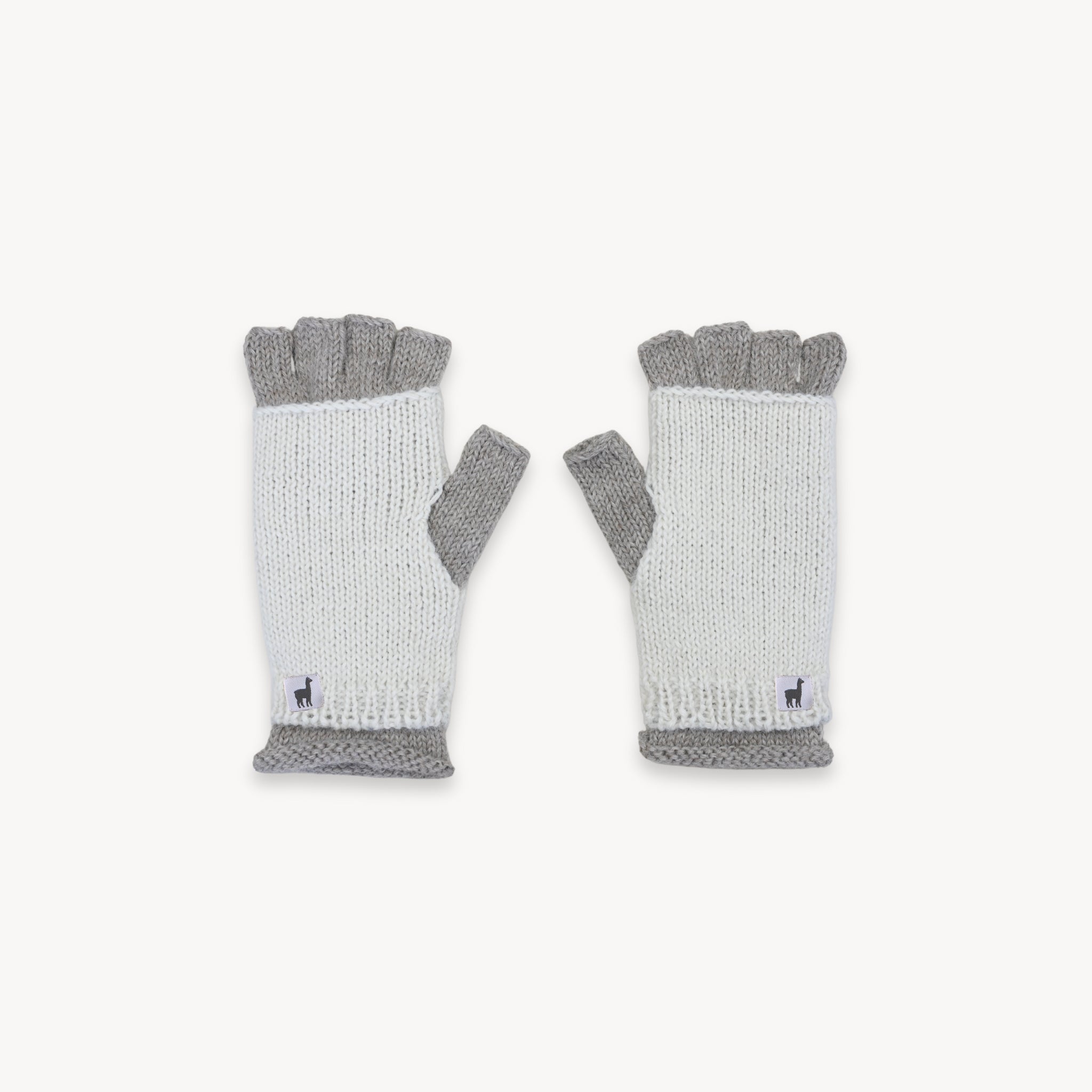 Alpaca Double Layered Fingerless Gloves