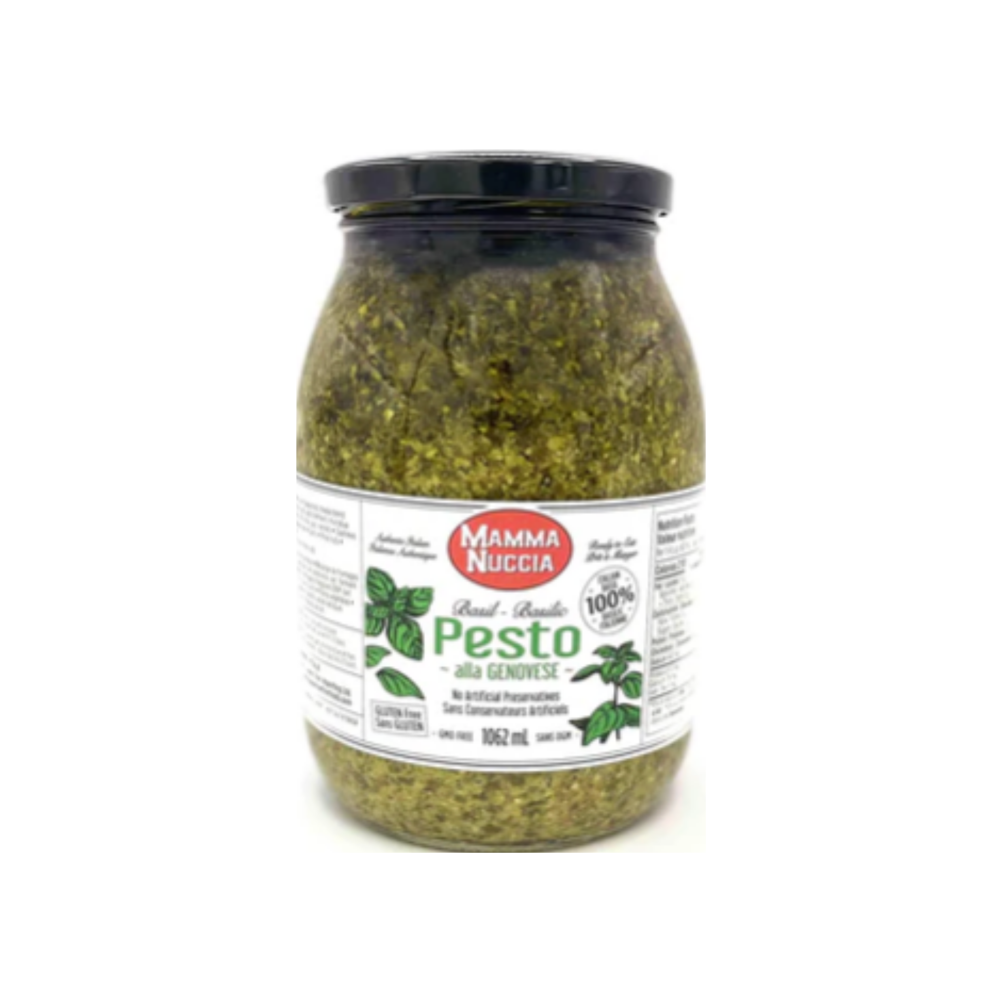 Mamma Nuccia Basil Pesto alla Genovese 1.062 L jar