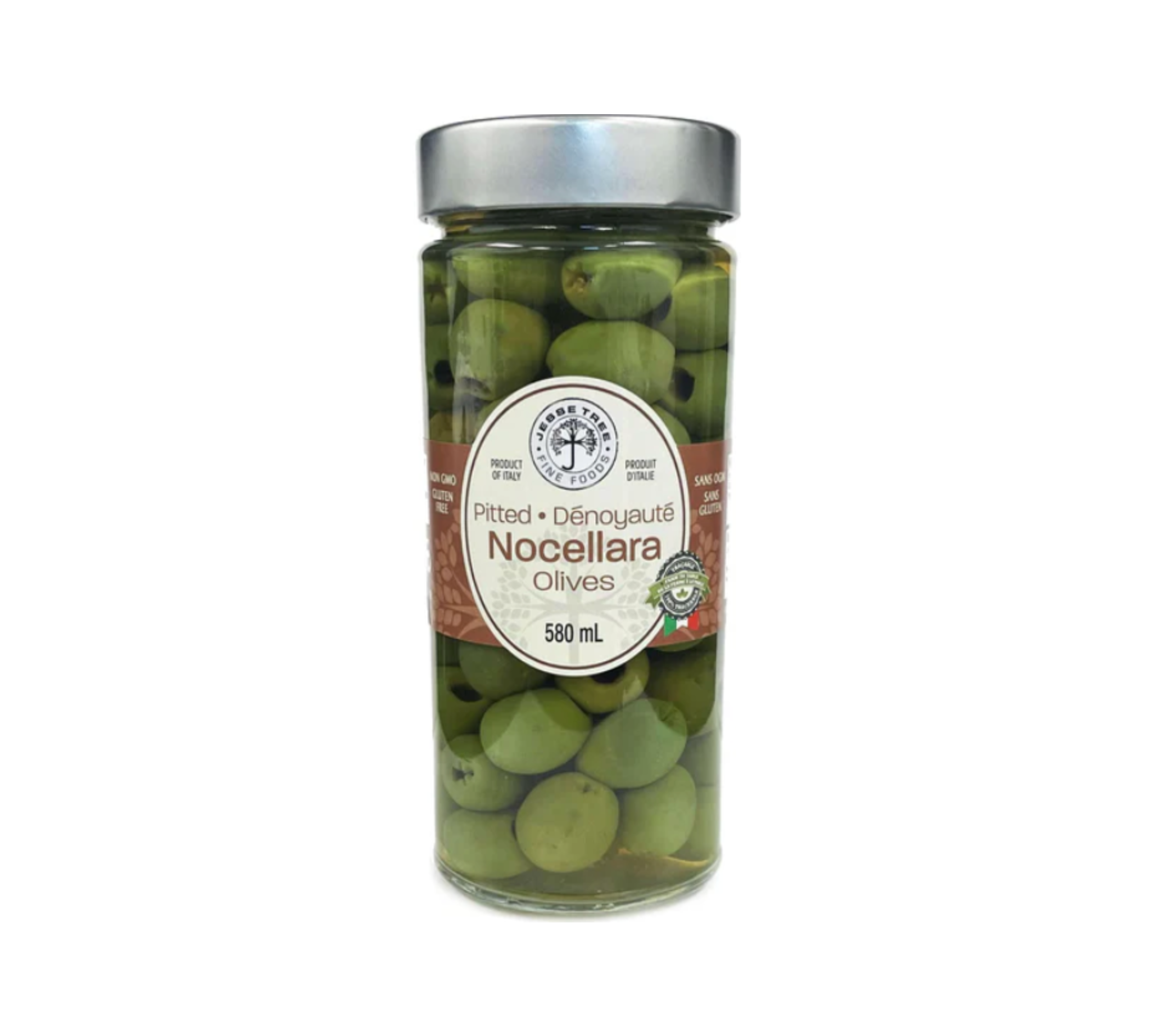 Jesse Tree Green Pitted Nocellara Olives (580 mL)
