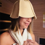 Pure Canadian Felted Wool Sauna Hat