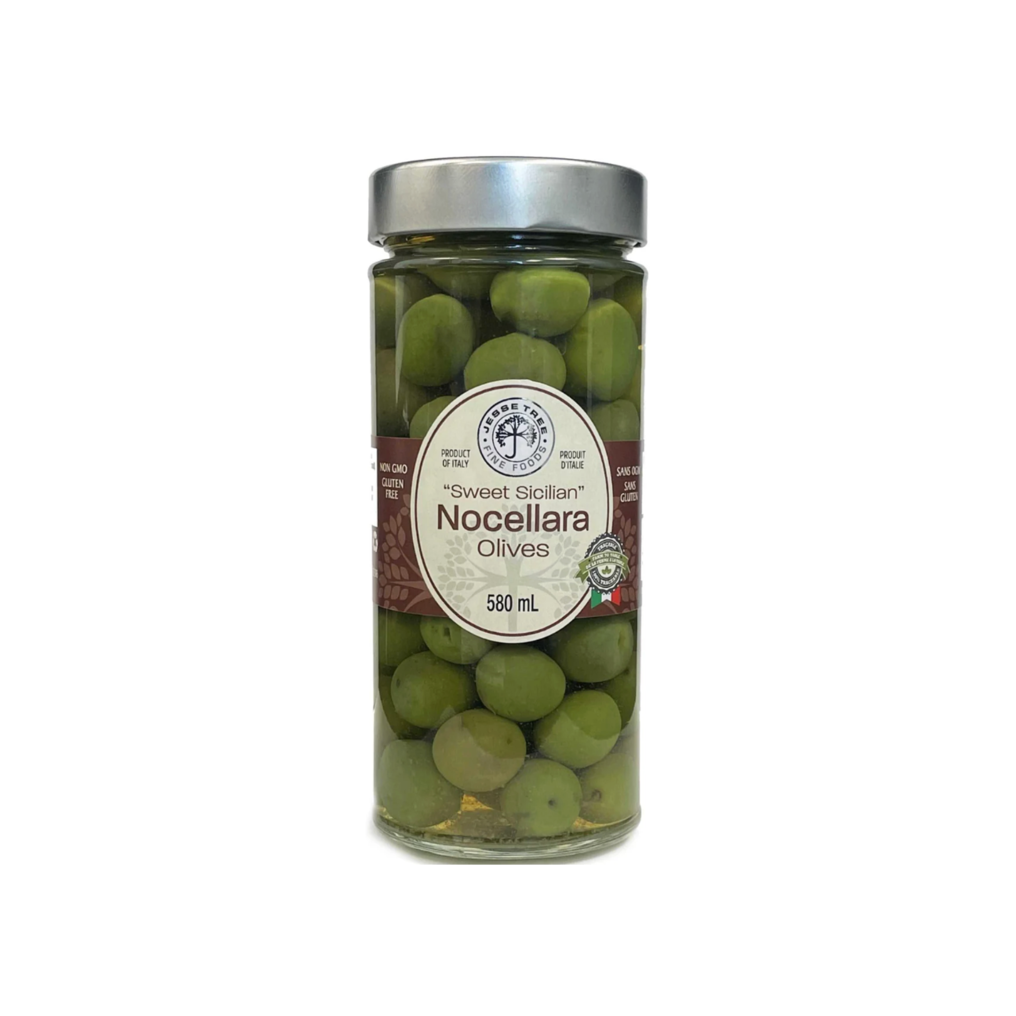 Jesse Tree "Sweet Sicilian" Nocellara Olives (580 mL)