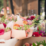 Fresh-cut flowers from a local vendor at Hale Muskoka Marketplace